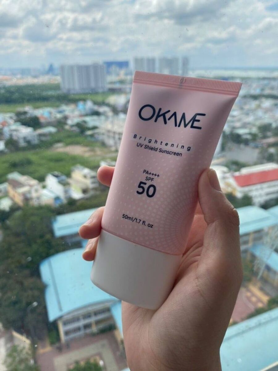 Kem chống nắng Okame Brightening UV Shield Sunscreen SPF 50/PA++++ giá bao nhiêu