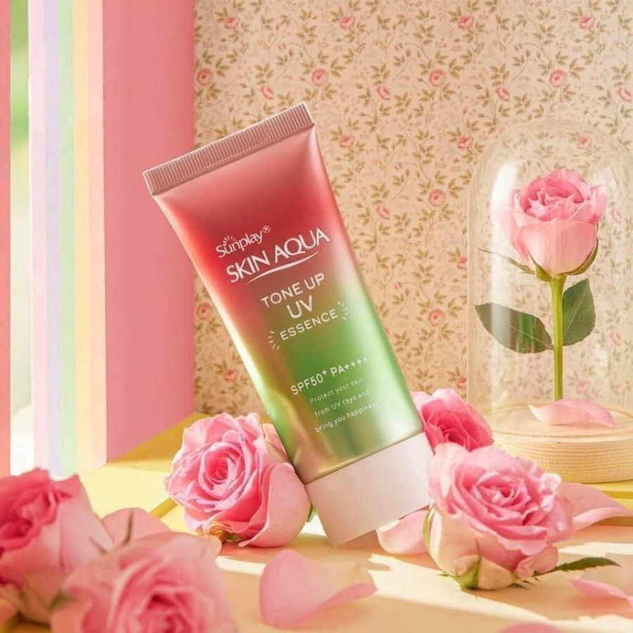 Chống nắng hiệu chỉnh sắc da Sunplay Tone Up Happiness Aura Rose