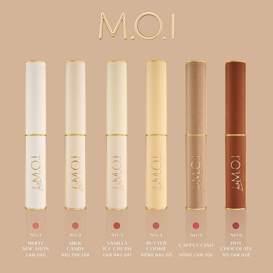 BST son thỏi cao cấp Love M.O.I phiên bản giới hạn vừa được ra mắt vào tối 29/9 vừa qua của thương hiệu mỹ phẩm M.O.I Cosmetics và có giá bán lẻ 379.000 VNĐ/thỏi.