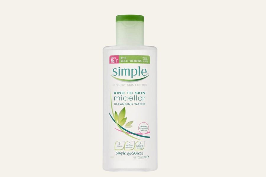 Review nước tẩy trang Simple Micellar Cleansing Water