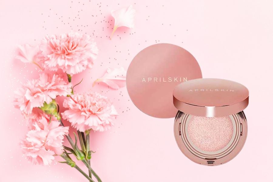 Phấn Nước April Skin Magic Pink Cushion Màu Hồng