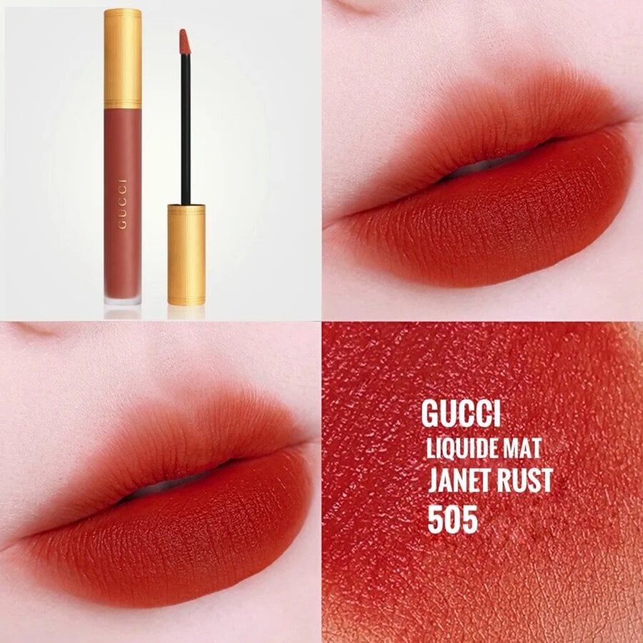 Son kem Gucci 505 - Gucci Rouge Liquid Matte Janet Rust