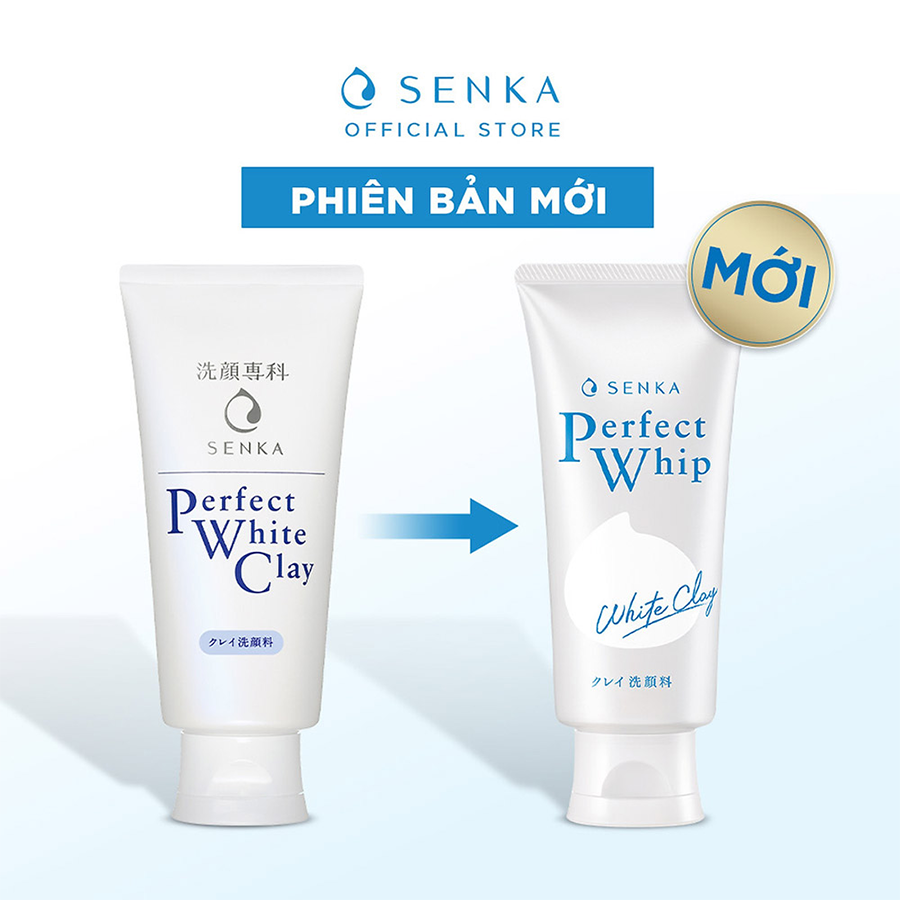 Sữa rửa mặt Senka Perfect White Clay