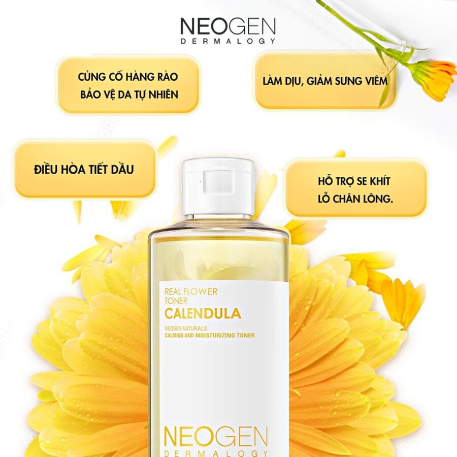 Tác dụng của toner Neogen hoa cúc đối với làn da