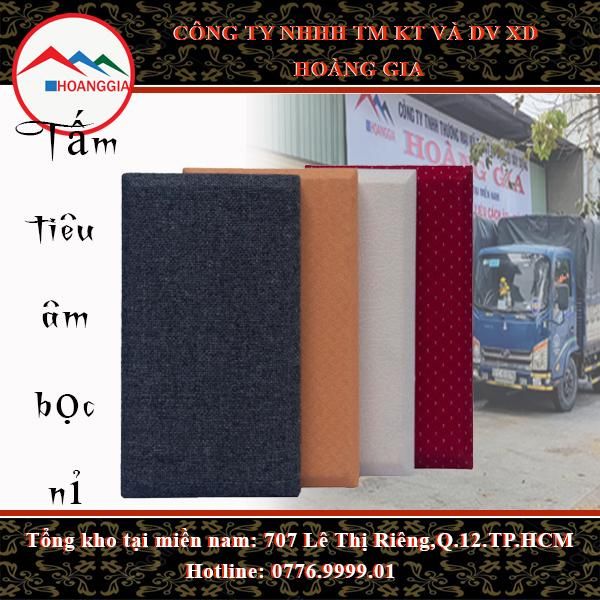 tấm tiêu âm bọc nỉ