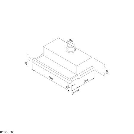 MÁY HÚT KHÓI KHỬ MÙI ÂM TỦ MALLOCA K1506 TC