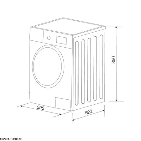 Máy giặt đứng độc lập Malloca MWM-C1903E