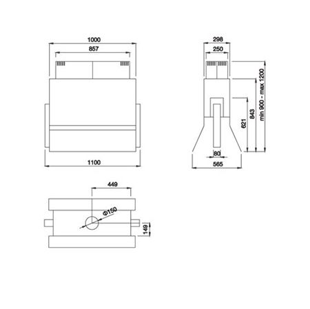 Máy hút khử mùi đảo Malloca FLY-I590A