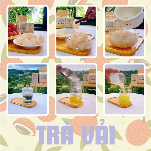 Cách pha trà vải