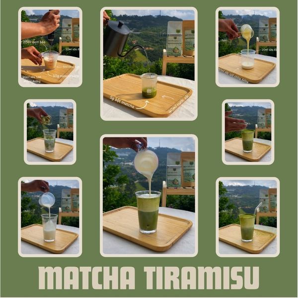 Công thức cách pha Tiramisu Matcha