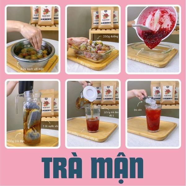 Công thức pha trà mận