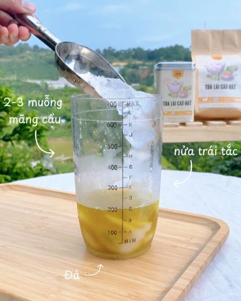 Làm trà mãng cầu