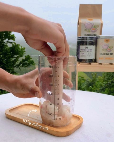 Làm trà măng cụt