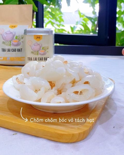 Bước 1: sơ chế trà chôm chôm