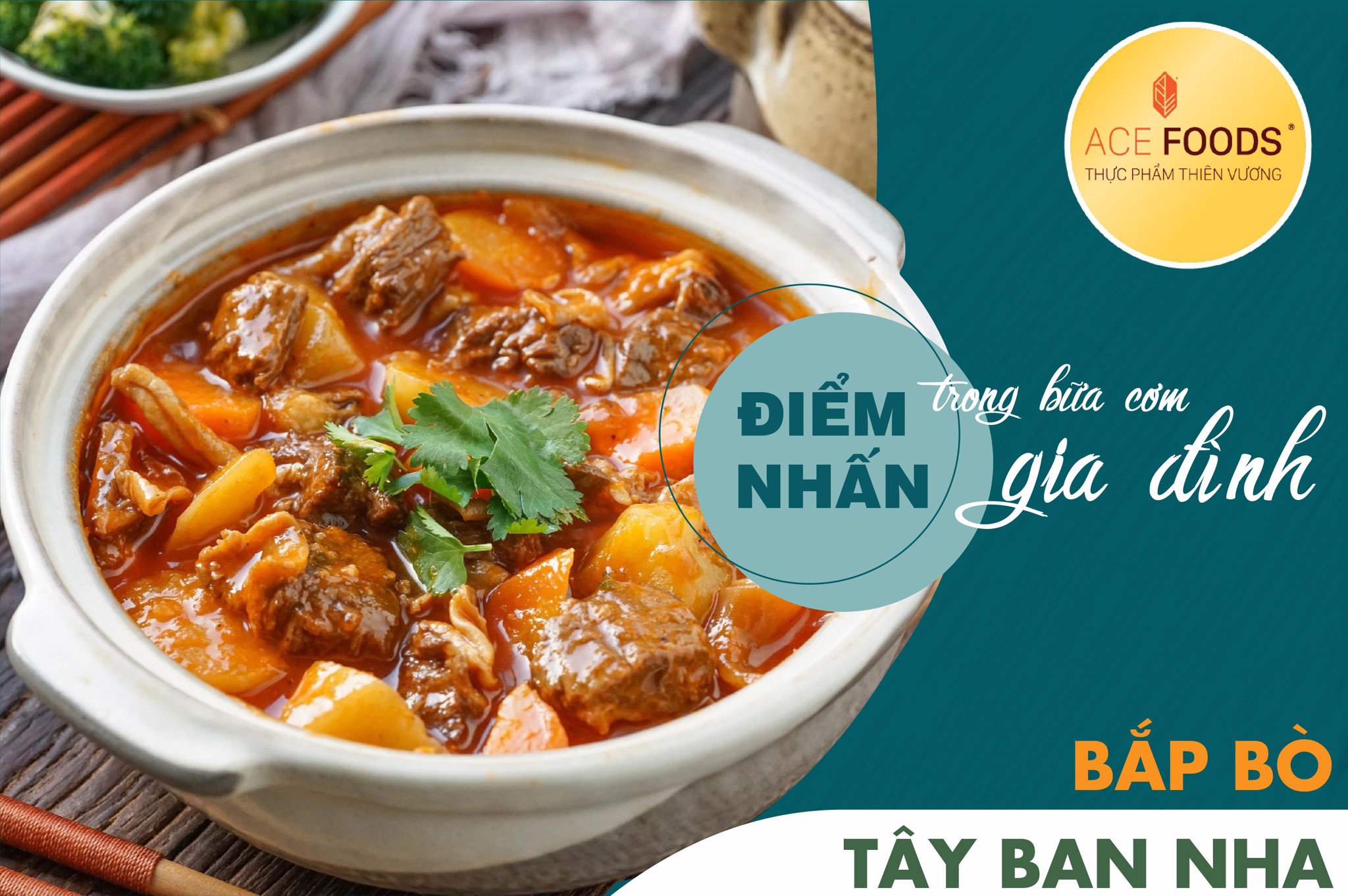 Bắp bò Tây Ban Nha làm sốt vang ngon 