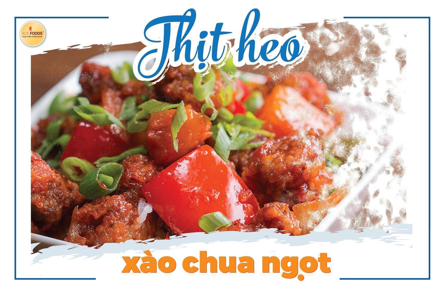 Thịt heo xào chua ngọt đơn giản nhất với vị cay chua ngọt dịu nhẹ theo công thức của ACE FOODS