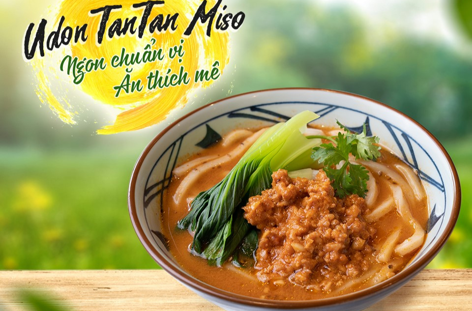 Mì udon Tan Tan Miso bán chạy nhất tại Marukame