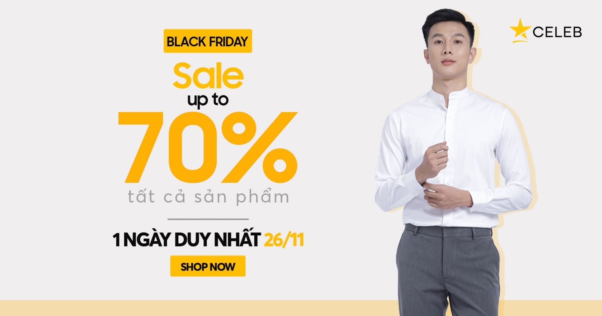 Black Friday - Siêu sale upto 70% tất cả các sản phẩm tại CELEB