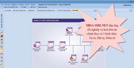 [Hóa đơn] Phần mềm kế toán MISA SME.NET đáp ứng rất tốt nghiệp vụ quản lý hóa đơn cho doanh nghiệp