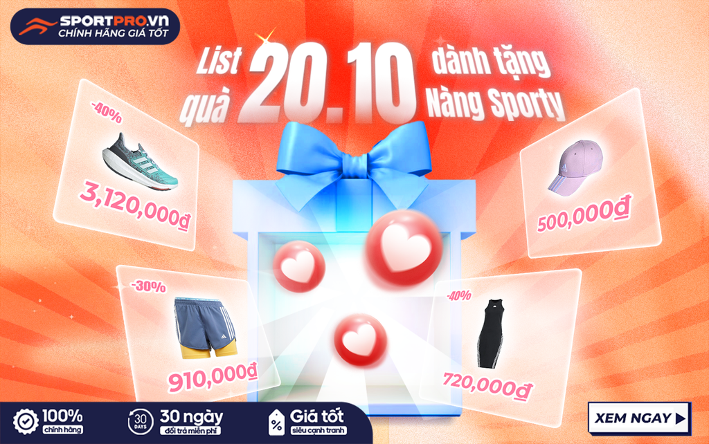 GỢI Ý QUÀ TẶNG 20/10 CHO CÁC CHỊ EM ĐAM MÊ THỂ THAO