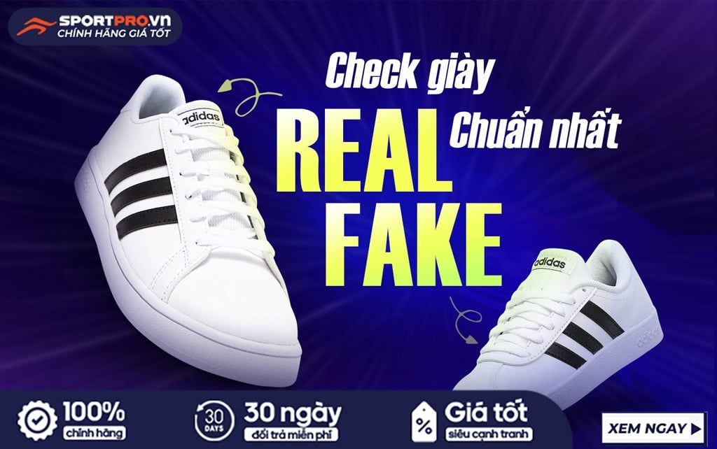 Cách check giày real và fake