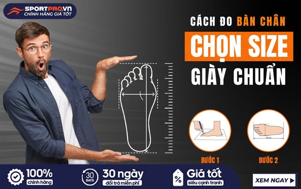 Cách đo size giày adidas chuẩn