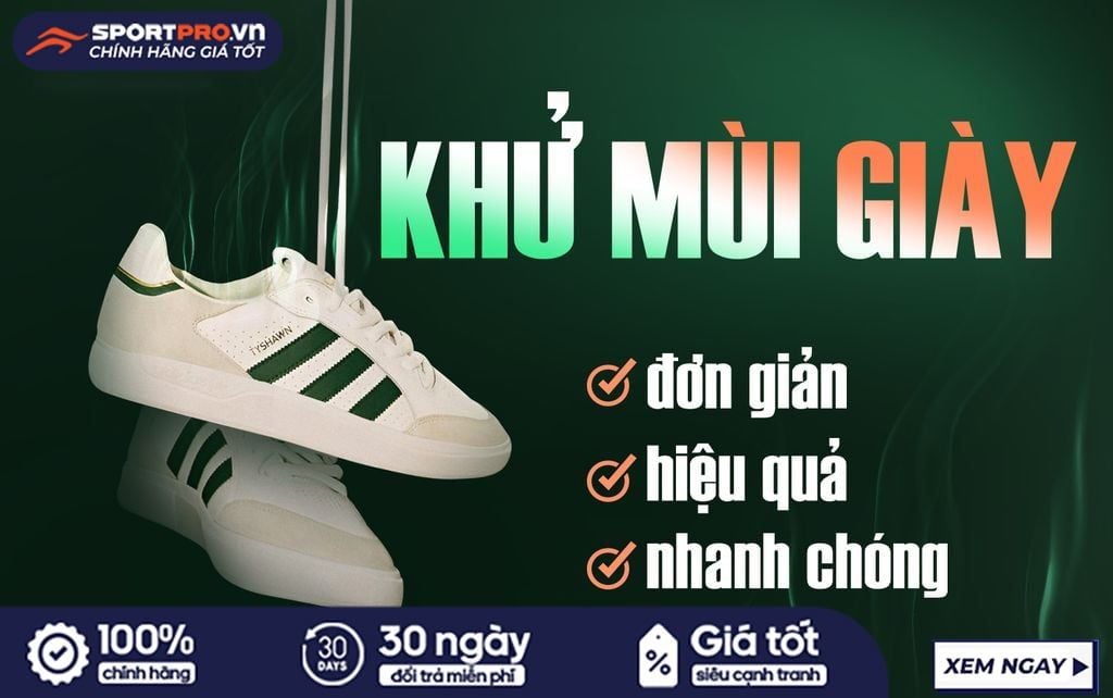 Cách khử mùi giày