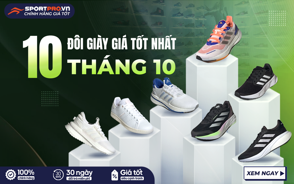 10 ĐÔI GIÀY SPORTPRO DẪN ĐẦU VỀ GIÁ TRONG THÁNG 10/2024