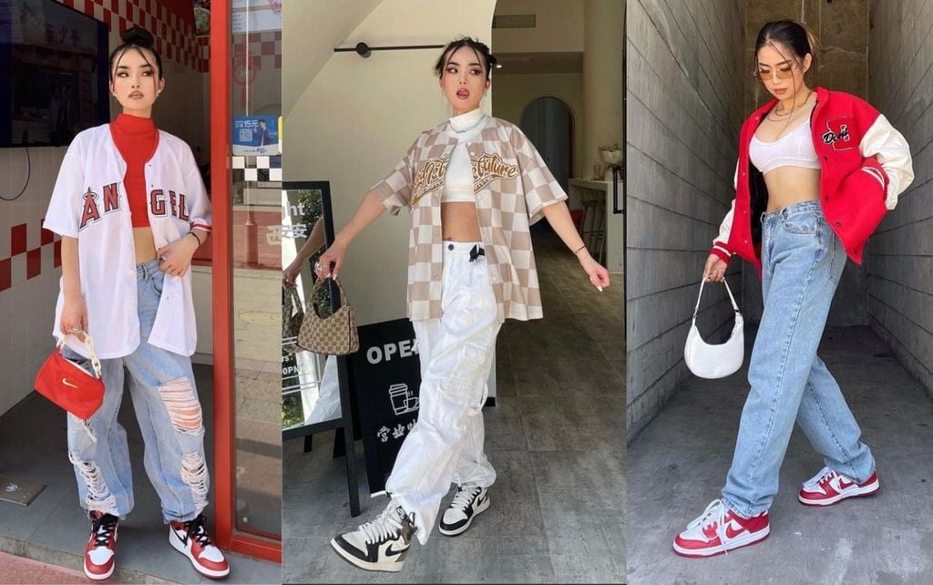 phối đồ với giày nike nữ