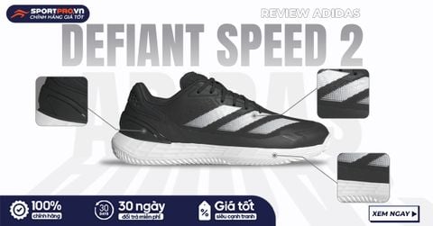 ADIDAS DEFIANT SPEED 2 - LỰA CHỌN BỀN BỈ CHO TÍN ĐỒ TENNIS/PICKLEBALL
