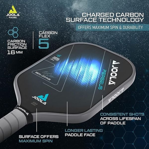 Công nghệ Charged Carbon Surface vợt Joola
