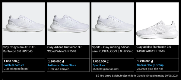 Giày adidas giá tốt tháng 10