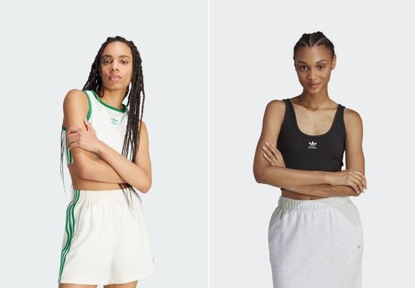 Gợi ý phối áo ba lỗ adidas theo phong cách casual trẻ trung dành cho phái đẹp