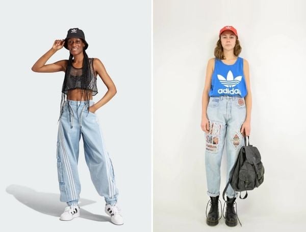 Gợi ý phối áo ba lỗ adidas theo phong cách casual trẻ trung dành cho phái đẹp