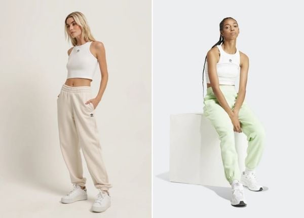 Gợi ý phối áo ba lỗ adidas theo phong cách casual trẻ trung dành cho phái đẹp
