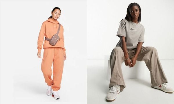 Phối áo Nike nữ theo phong cách thể thao