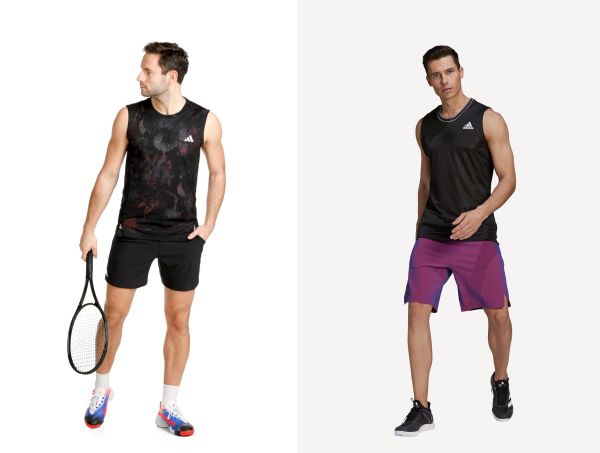 Áo tank top tennis adidas nam