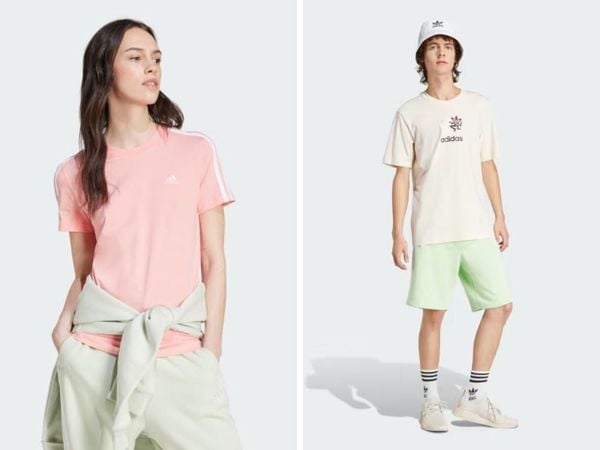 Thời trang classic style cho nam và nữ với áo thun adidas năng động