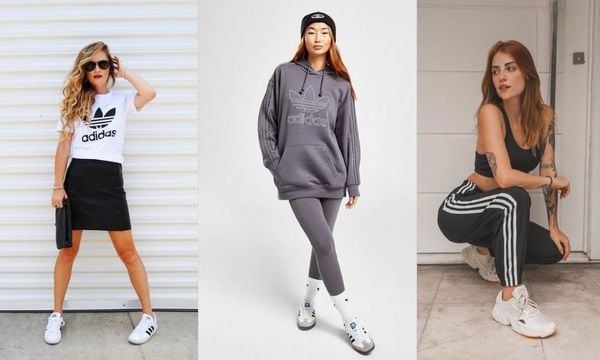 phối đồ với giày adidas theo phong cách thể thao năng động