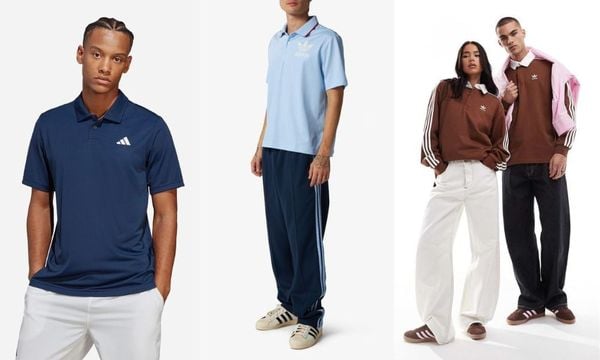 Outfit phối đồ mùa đông với áo polo adidas cho nam