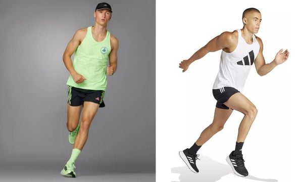 Mix-match áo ba lỗ với quần short chạy bộ