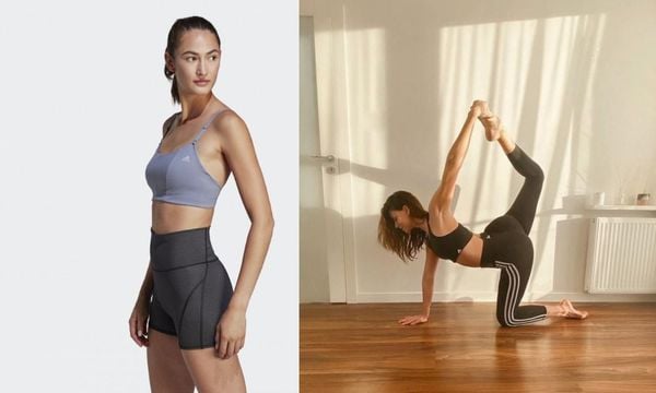 Phối áo bra và quần legging tập yoga