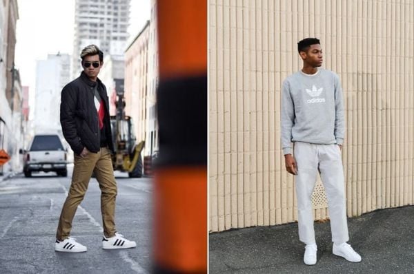 Gợi ý phối đồ với giày nam adidas theo phong cách streetwear cá tính