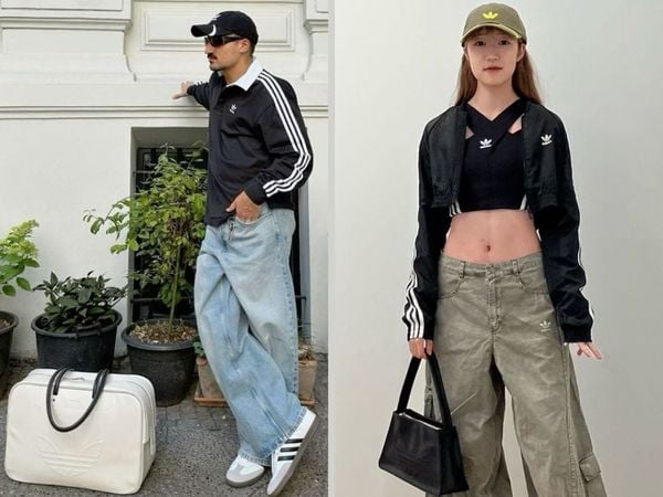 Phối đồ theo phong cách hiphop với các phụ kiện nón và túi