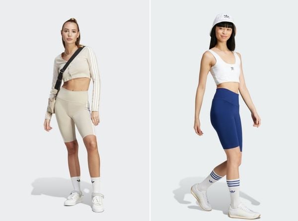 Gợi ý phối đồ với quần đùi nữ adidas theo phong cách năng động, cá tính