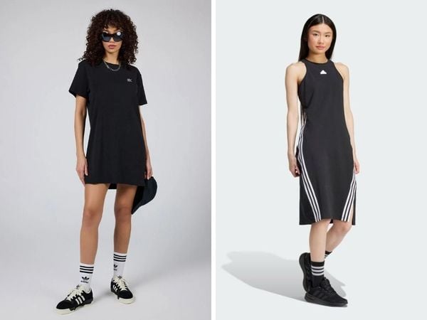 Style sân bay thoải mái với váy thể thao adidas