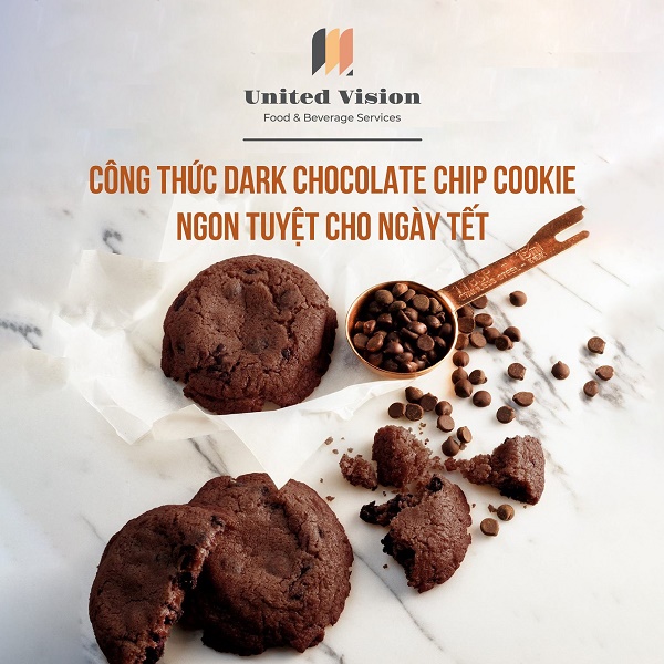 Công thức Dark Chocolate Chip Cookies ngon tuyệt