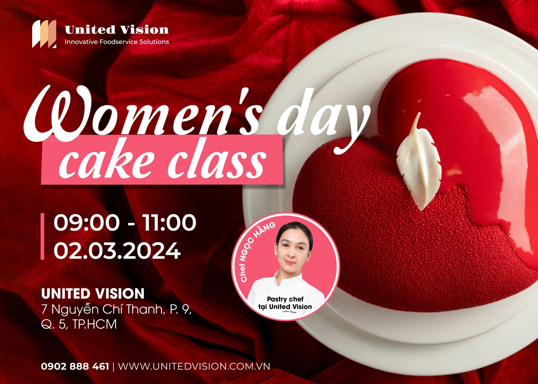 Lớp học bánh lạnh chủ đề Women’s Day tại United Vision