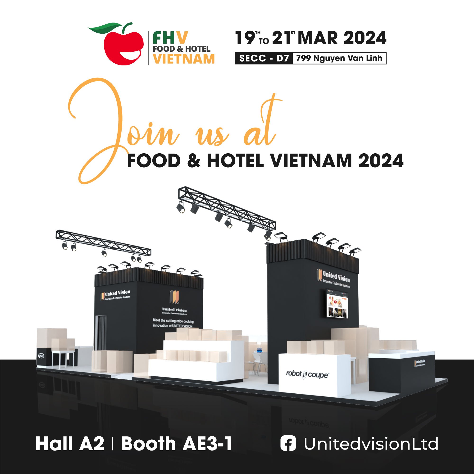 United Vision tại sự kiện triển lãm hàng đầu ngành F&B - Food&Hotel Vietnam 2024