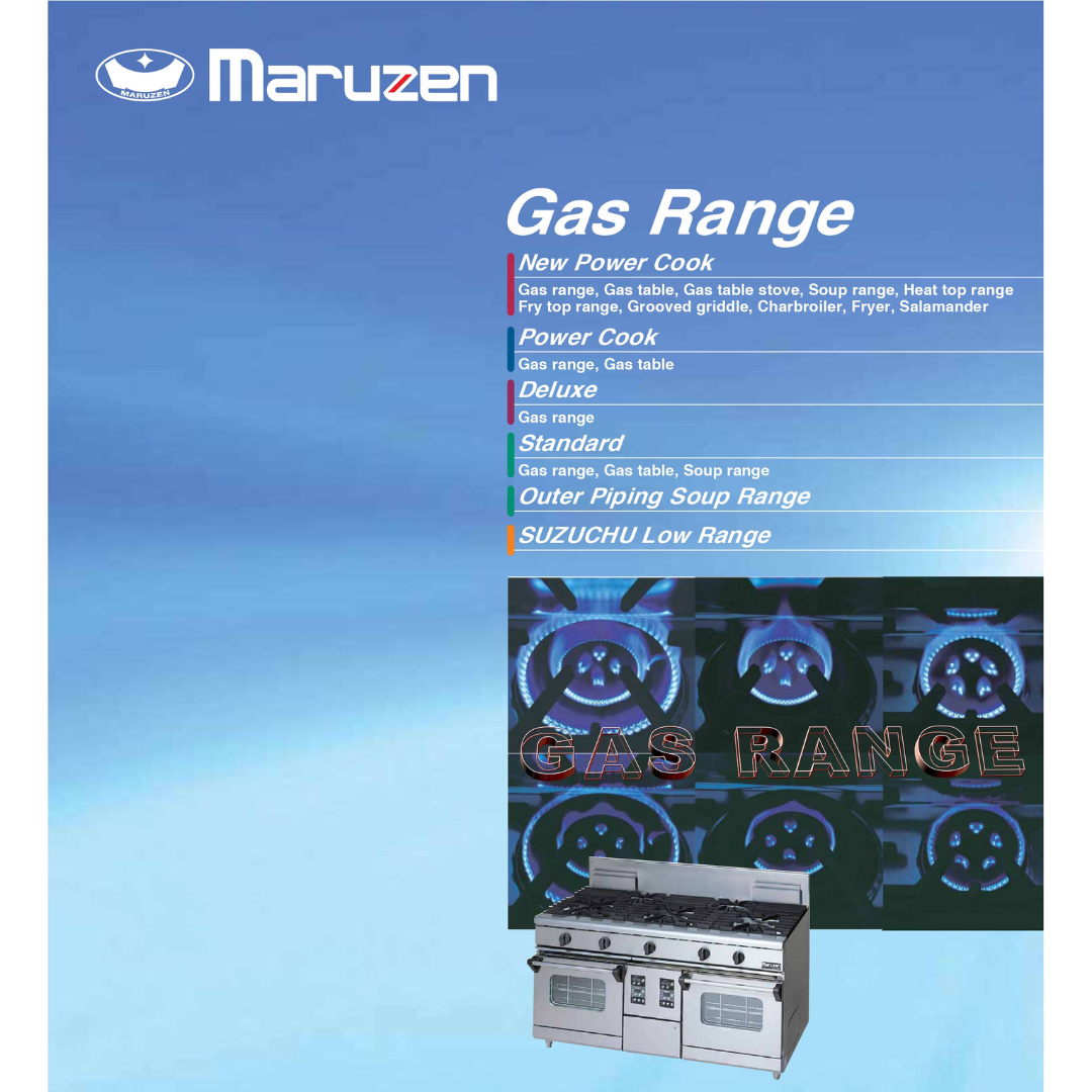 Maruzen Gas Range Brochure